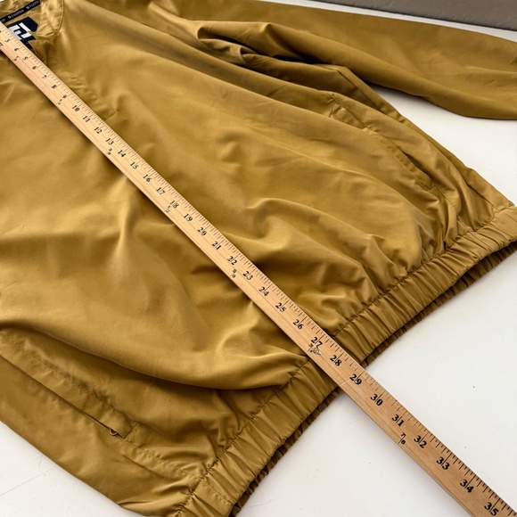 FootJoy Carmel Brown 100% Polyester T-Snap Pullover Windbreaker Jacket Men Large - Picture 7 of 8